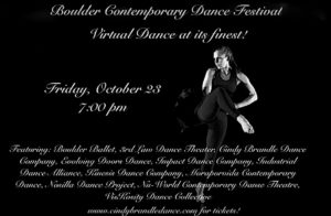 Friday, Oct 23rd, 7-9pm MST https://www.cindybrandledance.com/performances/cbdc-and-friends